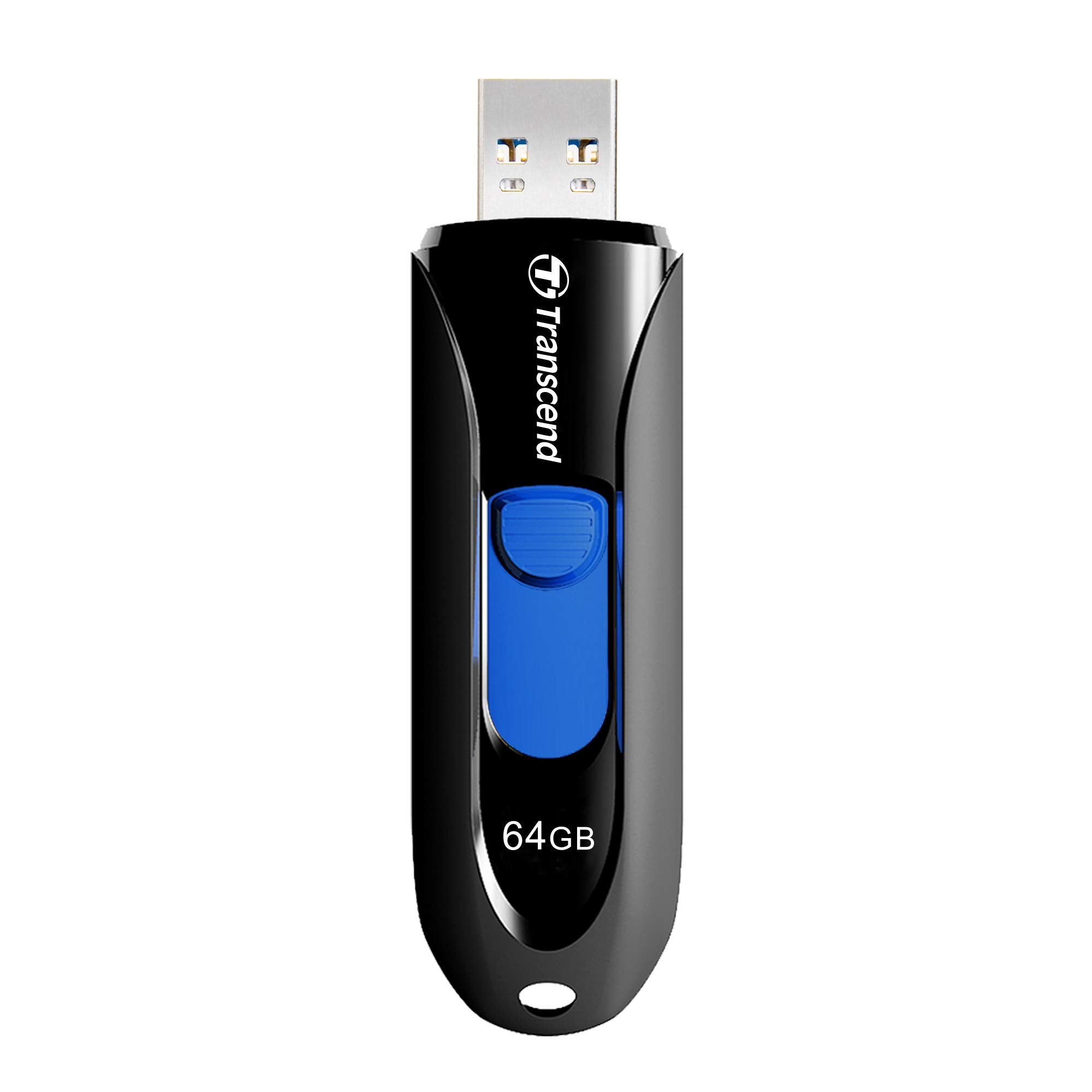 Transcend 64GB JetFlash 790 USB 3.0 Flash Drive (TS64GJF790K), Black