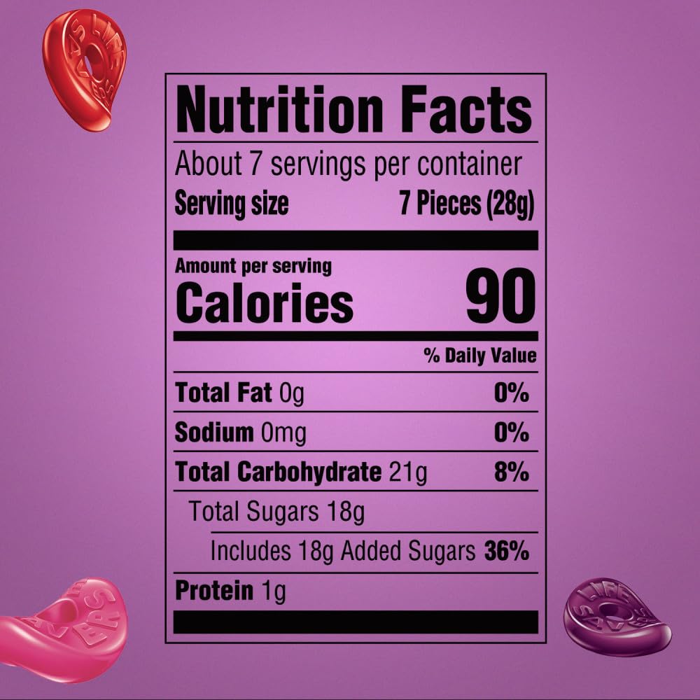 LIFE SAVERS Gummy Candy, Wild Berries, 7 oz Bag