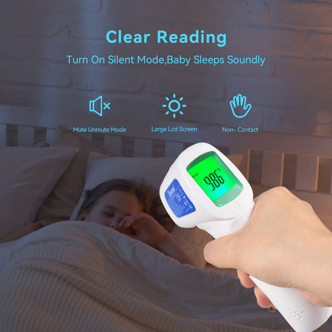 Berrcom Digital Non Contact Infrared Forehead Thermometer Contactless Thermometer 3 in 1 for Kids Infant Adult Fever Check Thermometer Temperature Gun for Baby
