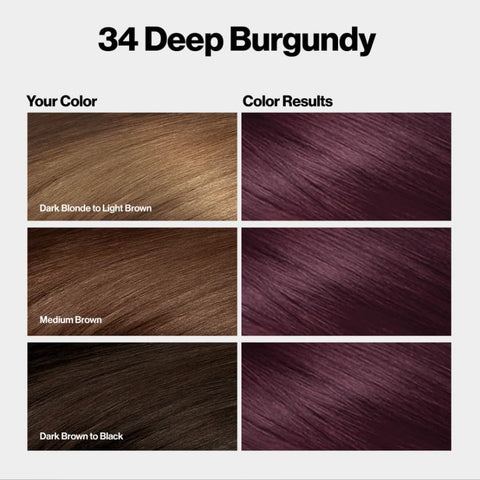 Revlon ColorSilk Hair Color 34 Deep Burgundy 1 Each (Pack of 6)