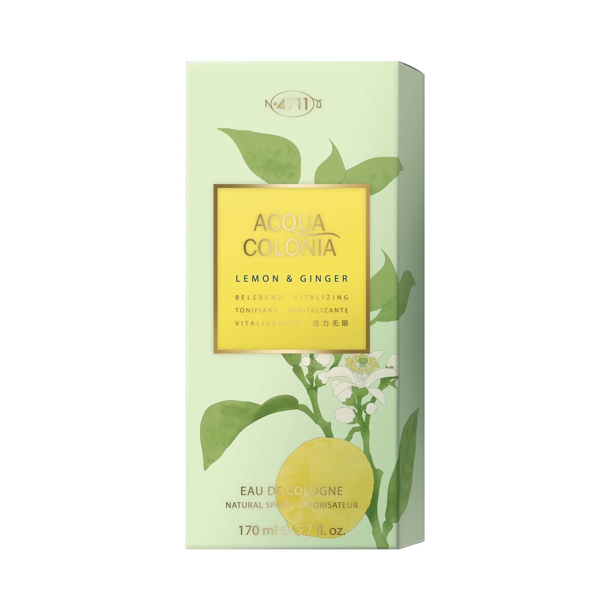 4711 Acqua Colonia Lemon and Ginger Eau de Cologne Spray, 5.7 Ounce