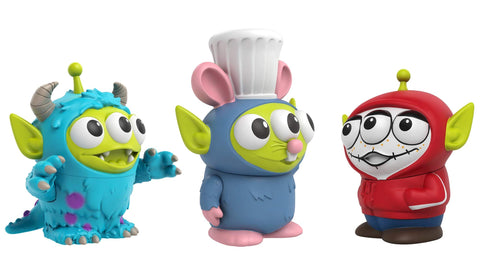 Mattel ​Pixar Alien Remix Toy Story Aliens Miguel, Sulley & Remy 3-Pack Toys, Movie Character Figures Approx 3-in, Collectors Gift Ages 6 Years & Up