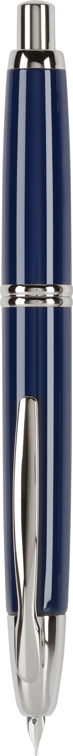 PILOT Vanishing Point Collection Refillable & Retractable Fountain Pen, Blue Barrel with Rhodium Accents, Blue Ink, Broad Nib (60343)