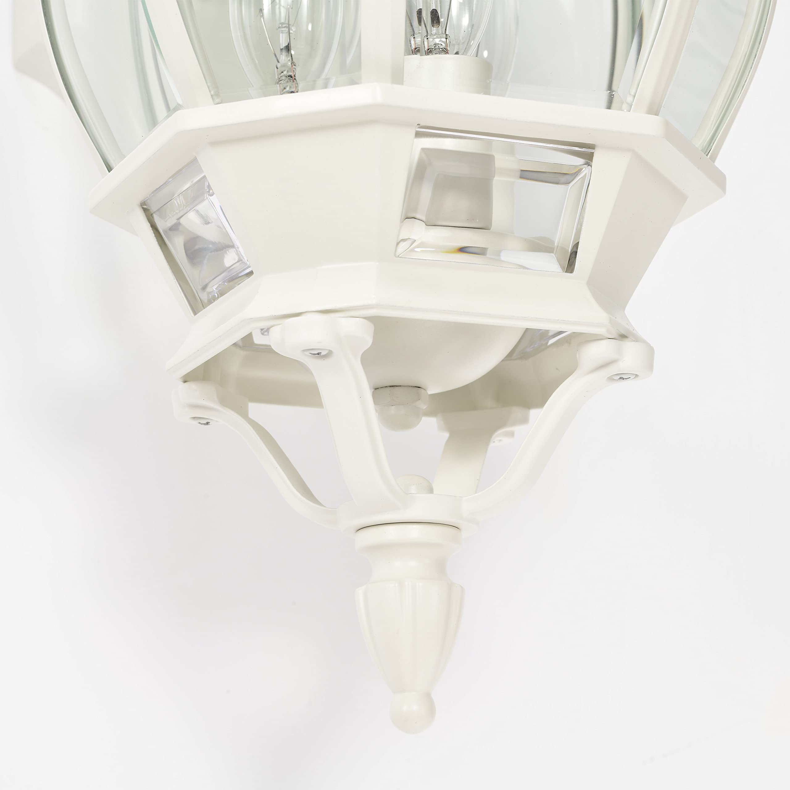 Nuvo Lighting 60/891 Traditional Three Light Outdoor Wall Mount from Central Park Collection in White Finish
