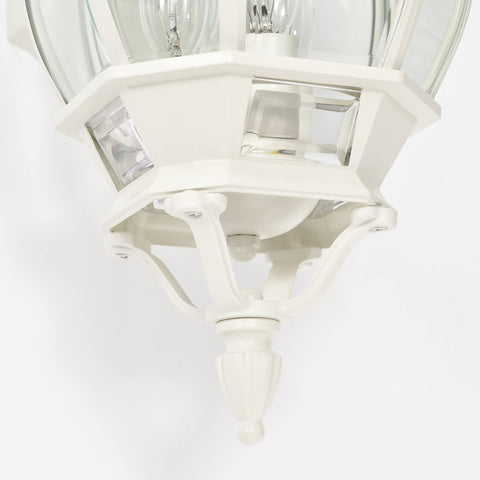 Nuvo Lighting 60/891 Traditional Three Light Outdoor Wall Mount from Central Park Collection in White Finish