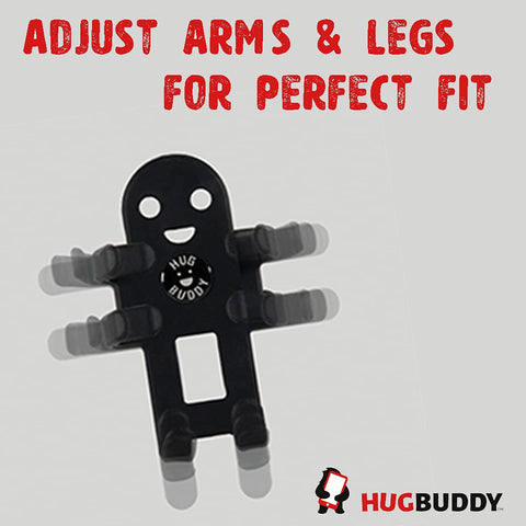 Hug Buddy Air Vent Universal Car Cell Phone Holder, Adjustable, Mount Compatible with iPhone, Samsung Galaxy, LG, Google, Nexus 5X, and Most Smartphones, Alien