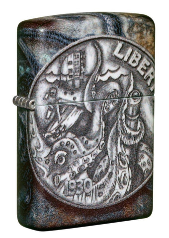 Zippo Pirate Coin 540 Color Pocket Lighter