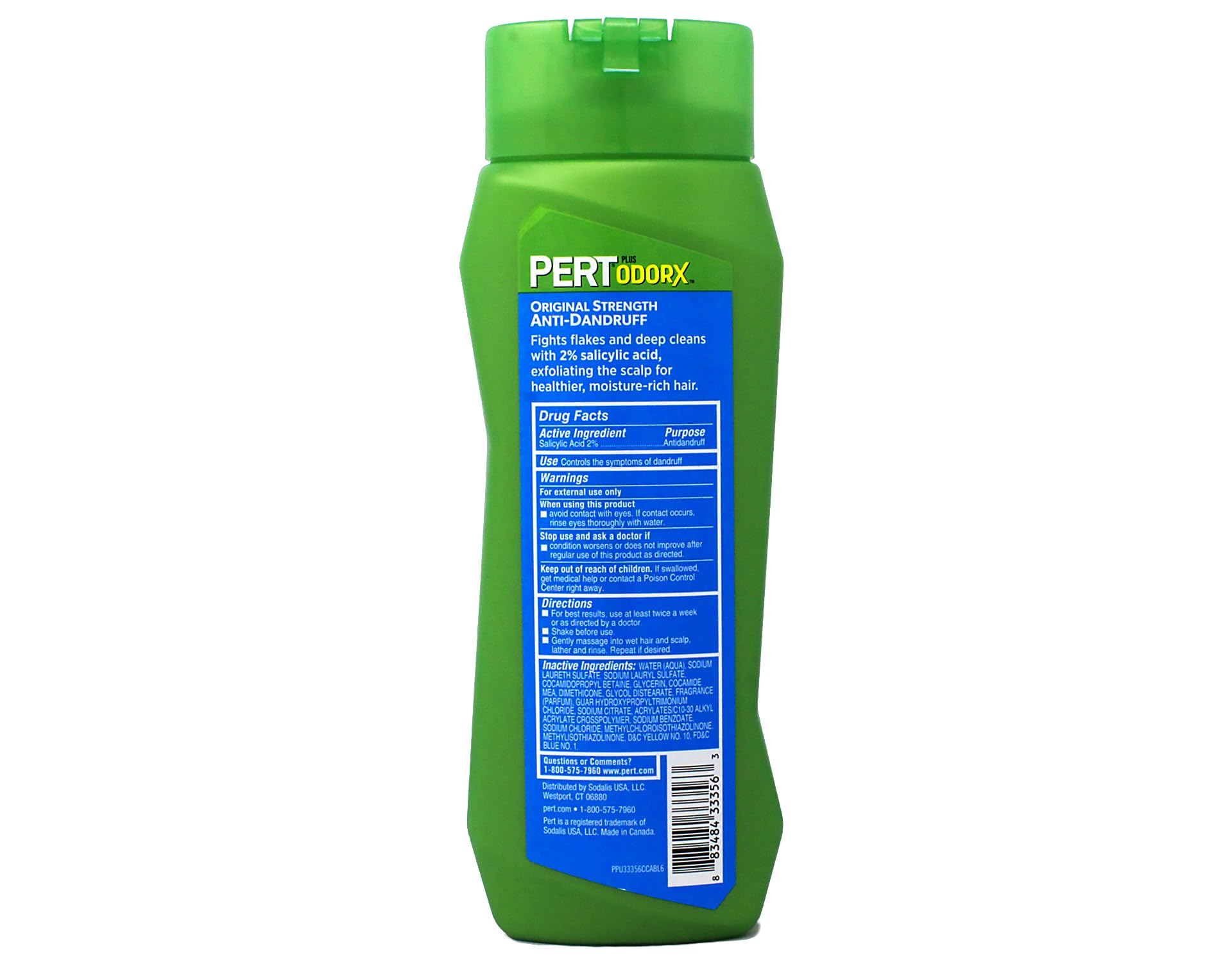 Pert Anti-Dandruff 2 in 1 Shampoo and Conditioner - Advanced Shampoo Conditioner with 2 Percent Salicylic Acid - Dandruff Shampoo with Zinc - 13.5 oz