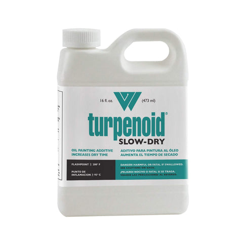Weber Turpenoid Slow-Dry Oil Painting Additive, 16 fl. oz./473ml Bottle, Clear, 1 Each (1636)