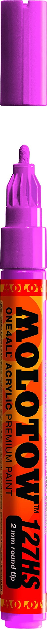 Molotow ONE4ALL Acrylic Paint Marker, 2mm, Fuchsia, 1 Each (127.237)