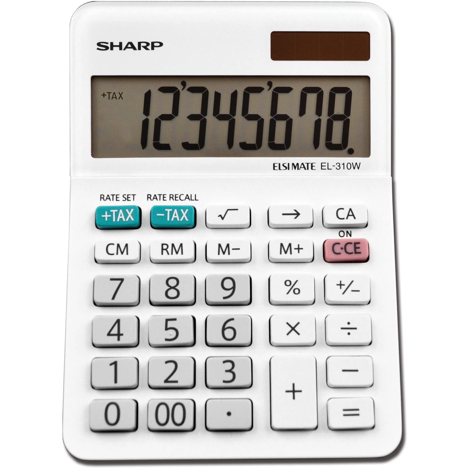 Sharp EL-310WB Calculator, White 3.125, 3.38 x 4.75 x 1.0 inches