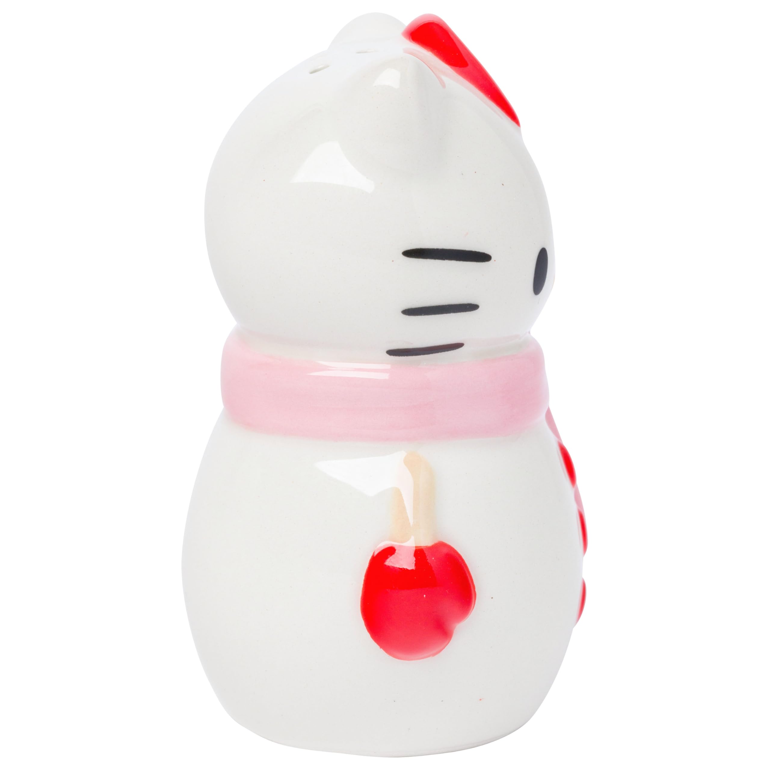 Silver Buffalo Sanrio Hello Kitty Snowman Ceramic Salt and Pepper Shaker Set, 5” x 2” x 3.5”