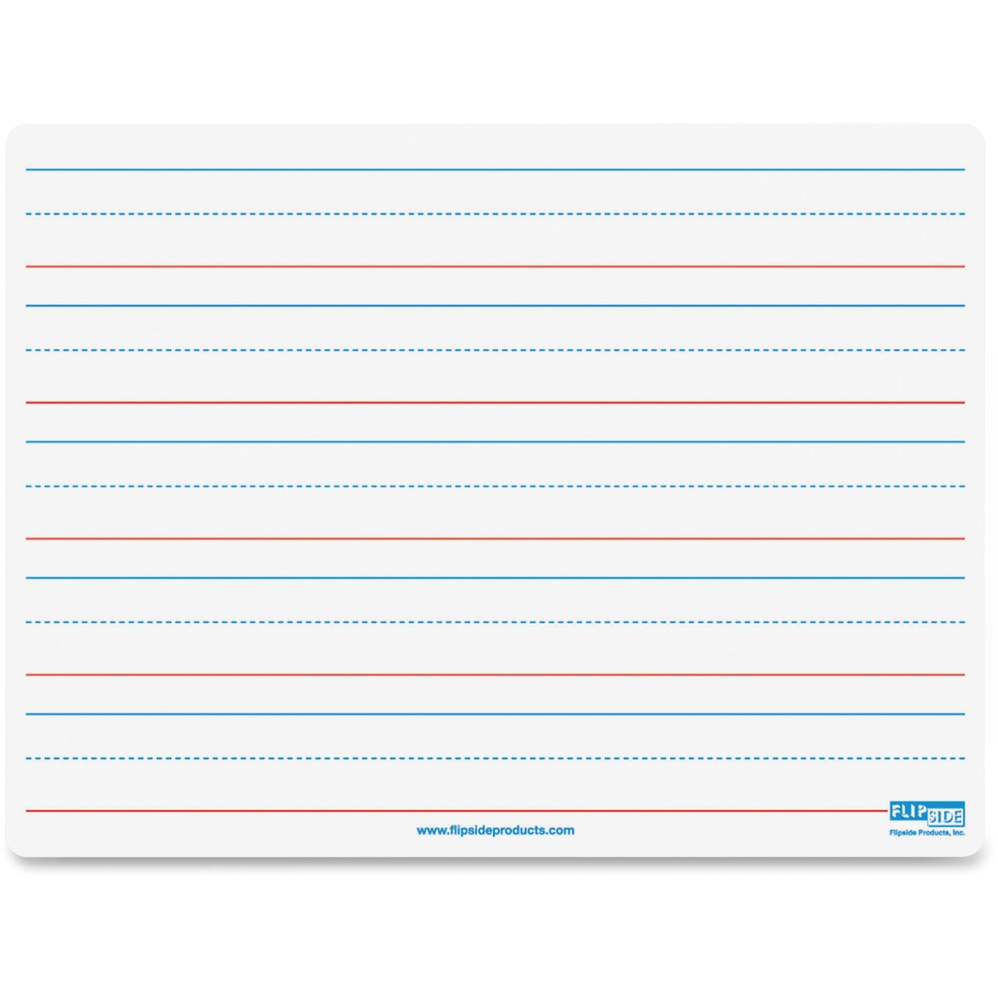 Flipside, FLP10076, Double-Sided Magnetic Dry Erase Board, 1 Each,White