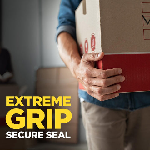 Scotch Box Lock Packing Tape, Clear, Extreme Grip Box Packaging Tape for Shipping and Mailing, 1.88 in. x 54.6 yd, 1 Roll with Dispenser