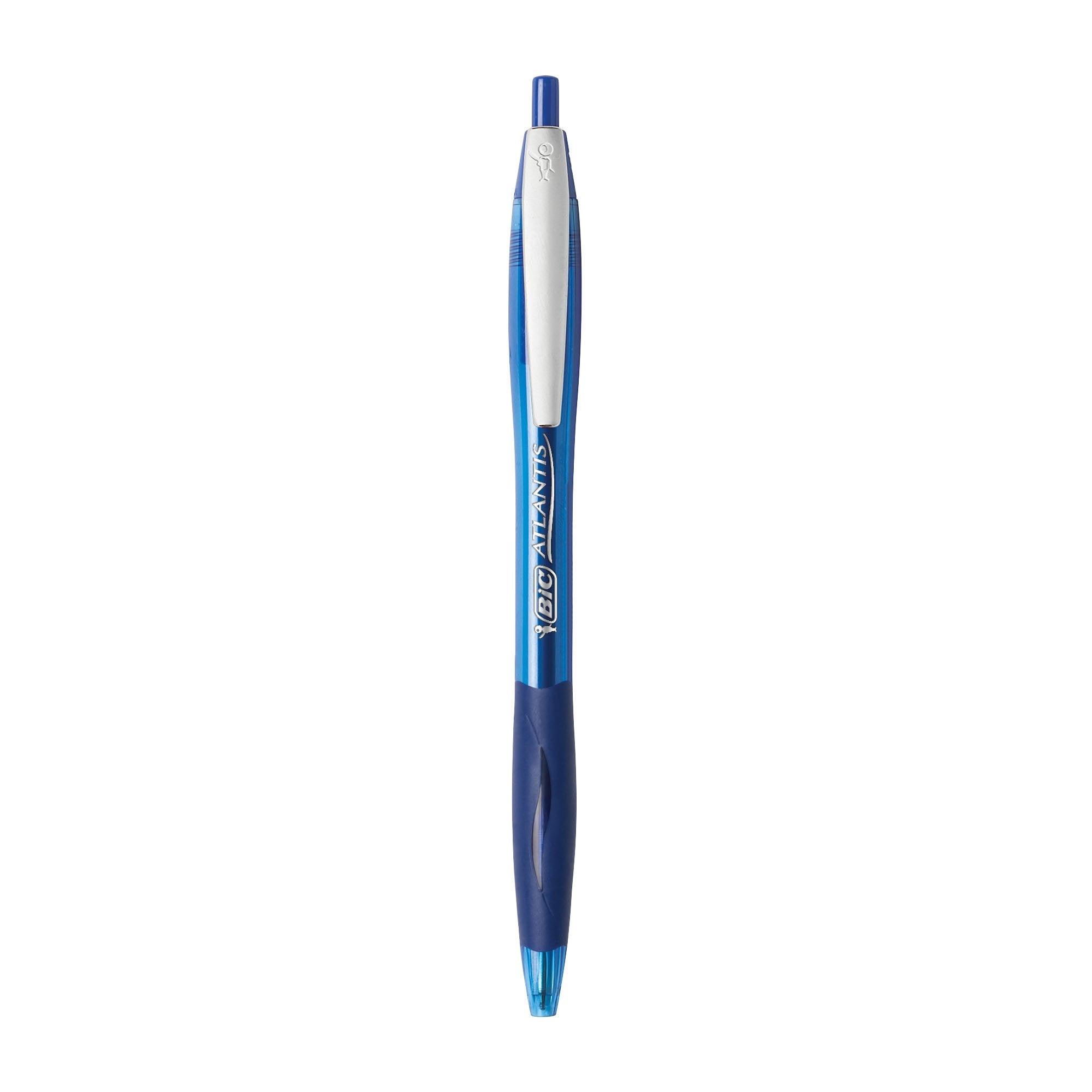 BIC Glide Blue Retractable Ballpoint Pens, Medium Point (1.0mm), 2-Count Pack, Ultra Smooth Writing Blue Pens
