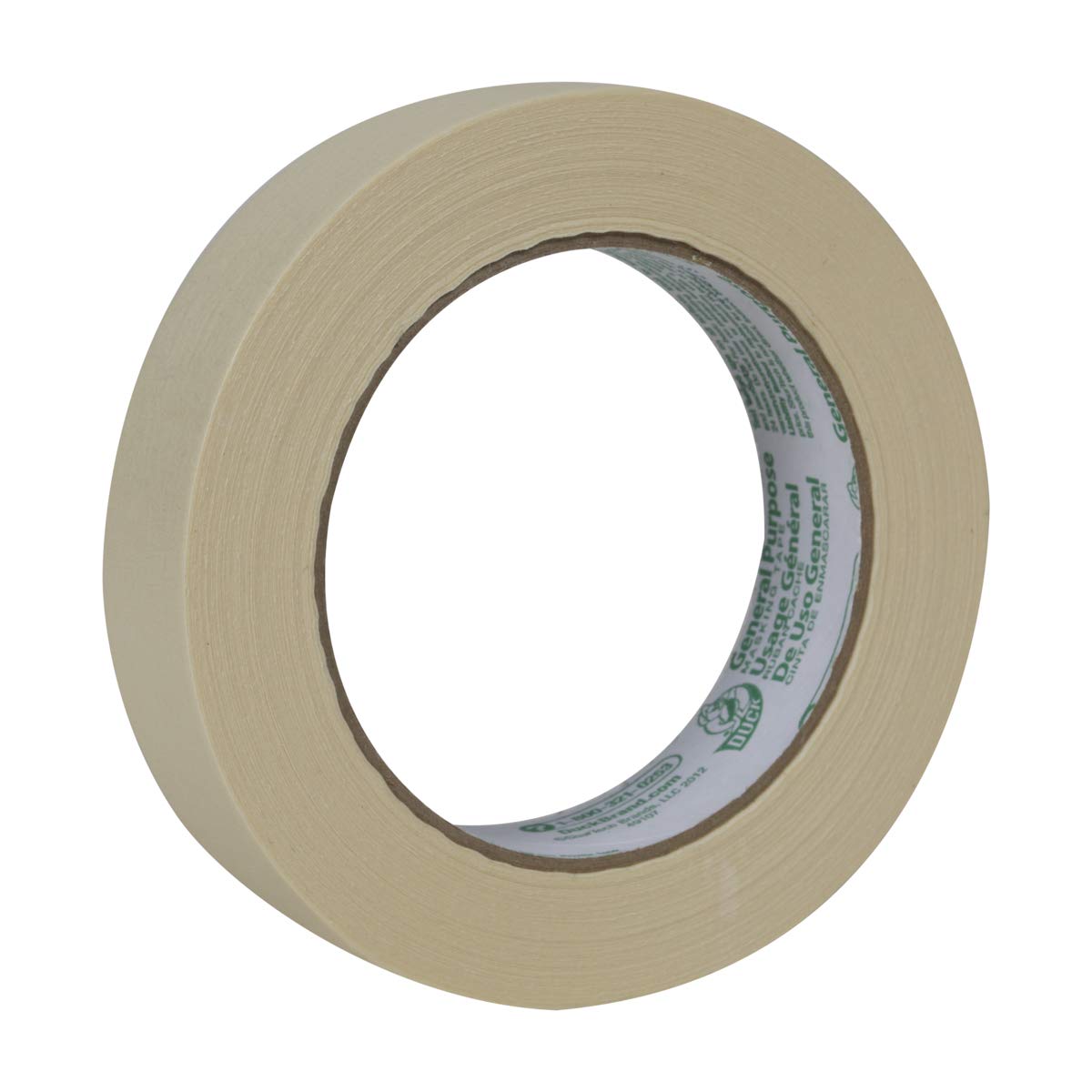 Duck 394693 Brand General Purpose Masking Tape, Single Roll, 0.94" X 60 Yd., Beige