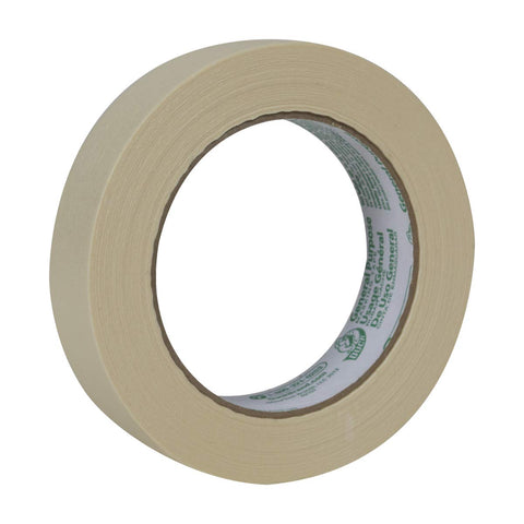 Duck 394693 Brand General Purpose Masking Tape, Single Roll, 0.94" X 60 Yd., Beige