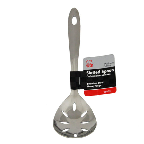 Chef Craft Select Slotted Severing Spoon, 9.5 inch, Stainless Steel