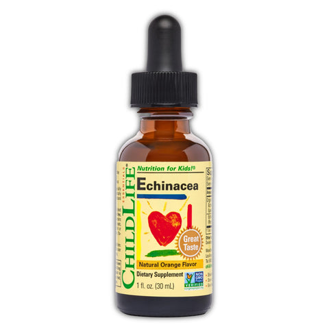 CHILDLIFE ESSENTIALS Echinacea for Kids - Kids Echinacea Drops, Liquid Tincture, Alcohol Free Supplement for Babies, Toddlers, Children - Natural Orange, 1 Fl Oz (Pack of 1)