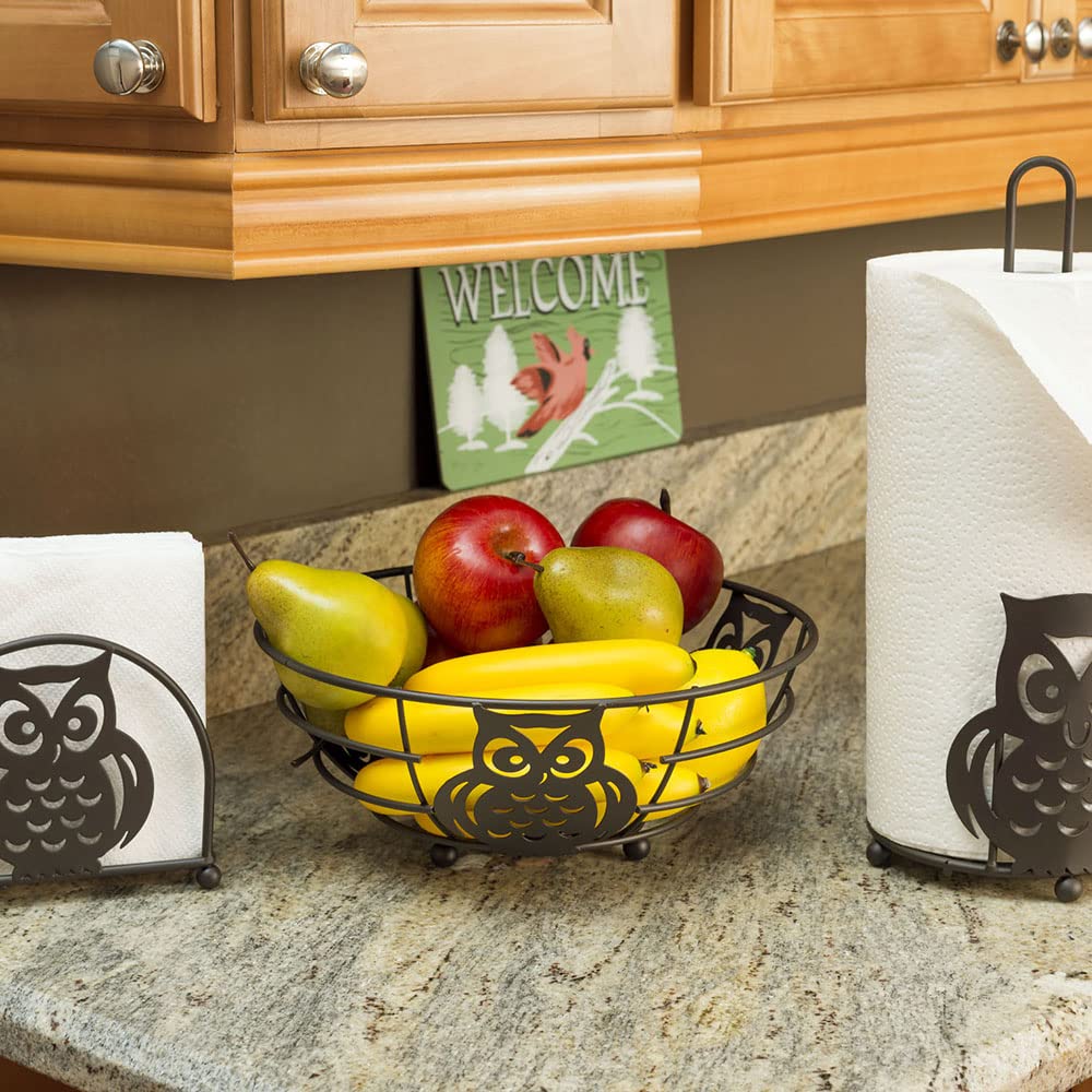 Home Basics Owl Fruit Bowl