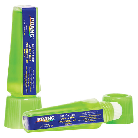 Prang Roll-On Liquid Glue, Green, 1.69 Oz., 1 Count