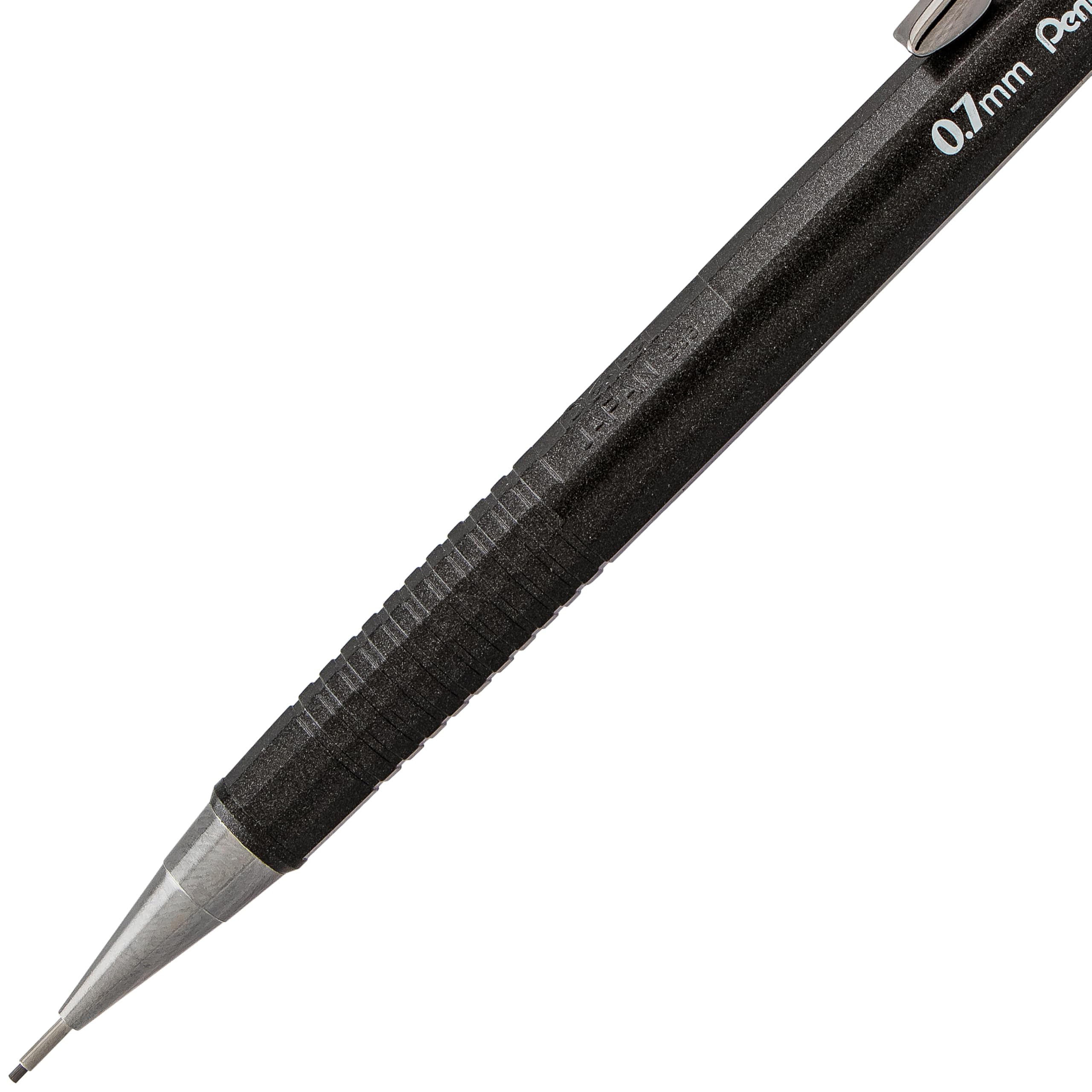 Pentel Sharp Mechanical Pencil, (0.7mm), Metallic Graphite Barrel, Box of 12 (P207MN)