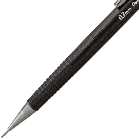 Pentel Sharp Mechanical Pencil, (0.7mm), Metallic Graphite Barrel, Box of 12 (P207MN)