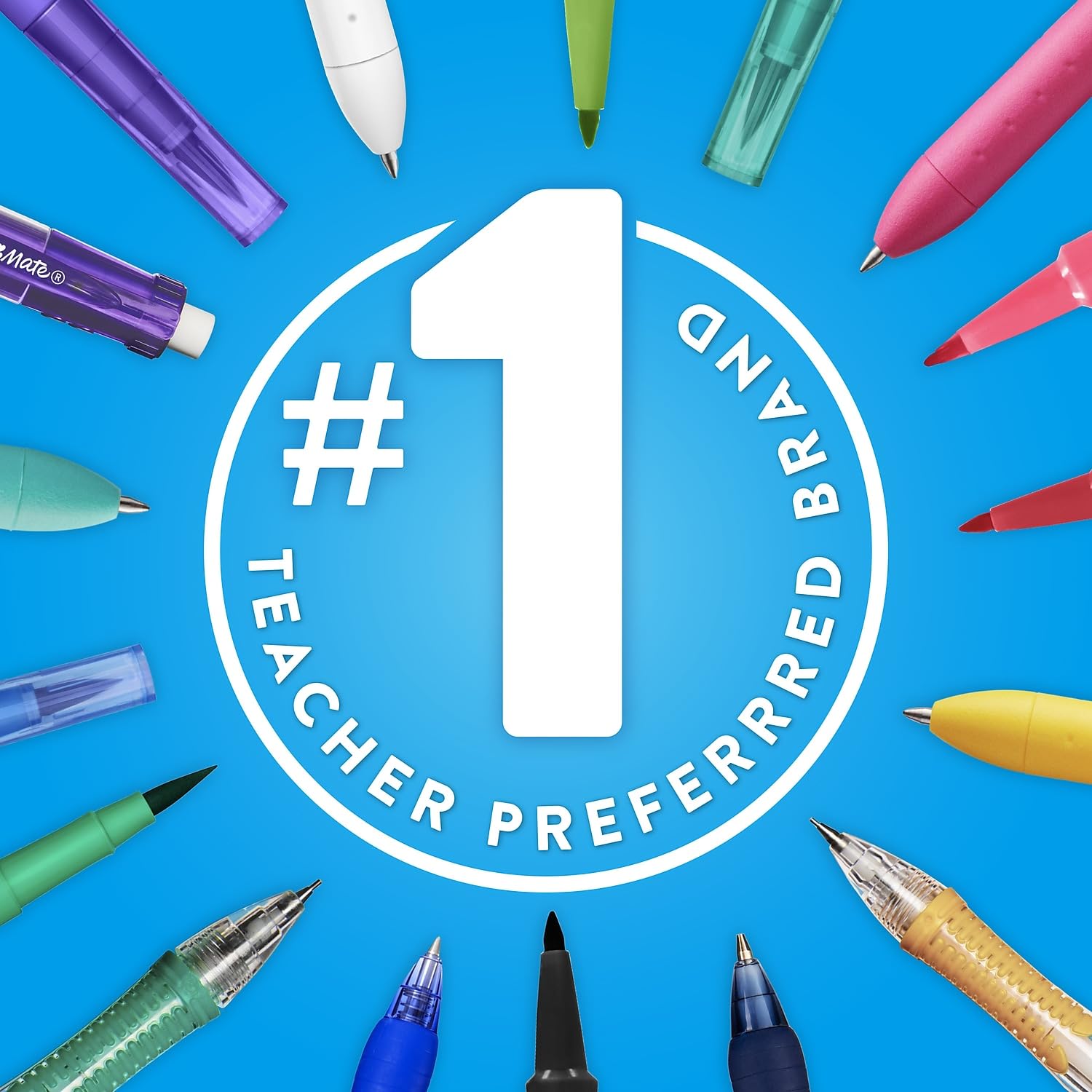 Paper Mate® Flair® Porous-Point Pens, Medium Point, 1.0 mm, Assorted Ink Colors, Pack Of 4 Pens