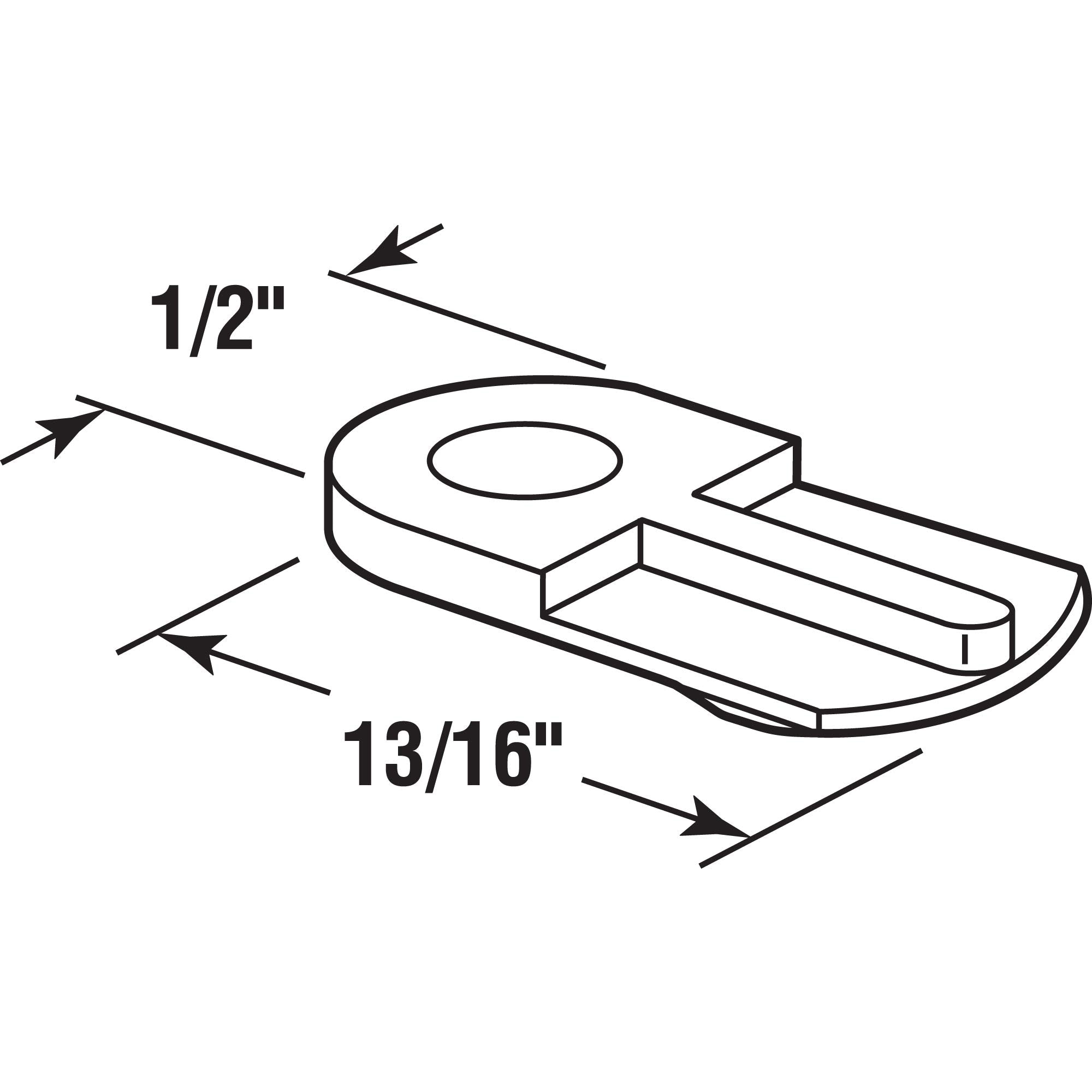 Prime-Line PL 7906 Flush Screen Clips with Screws, Plastic, Black (12 Pack)