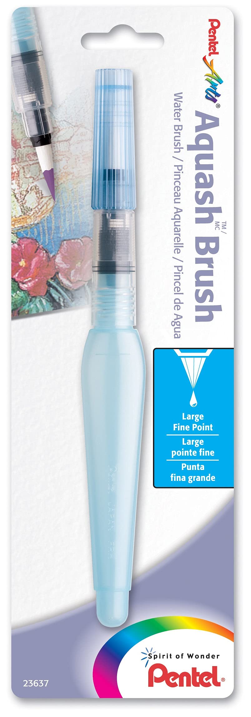 Pentel Arts Aquash Water Brush Fine Point Large 1-PK (FRHBBP)