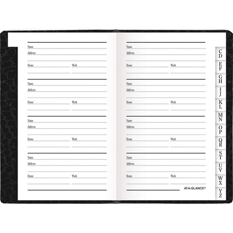 at-A-Glance Telephone & Address Book, 400+ Entries, 2-3/4" x 4-1/4", Designer, Color May Vary (8040105)