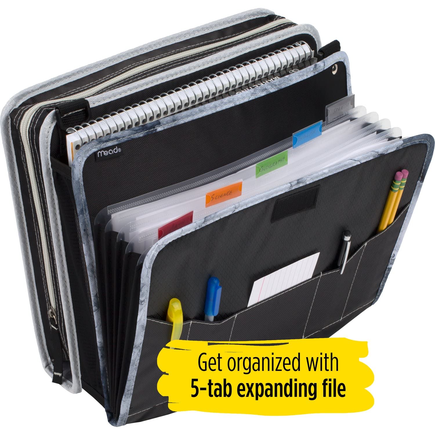 Five Star Sewn Zipper Binder, Fabric, 2 Inch 3 Ring Binder With 4 Inch Capacity, Assorted Colors, Color Selected For You, 1 Count (Pack of 1)