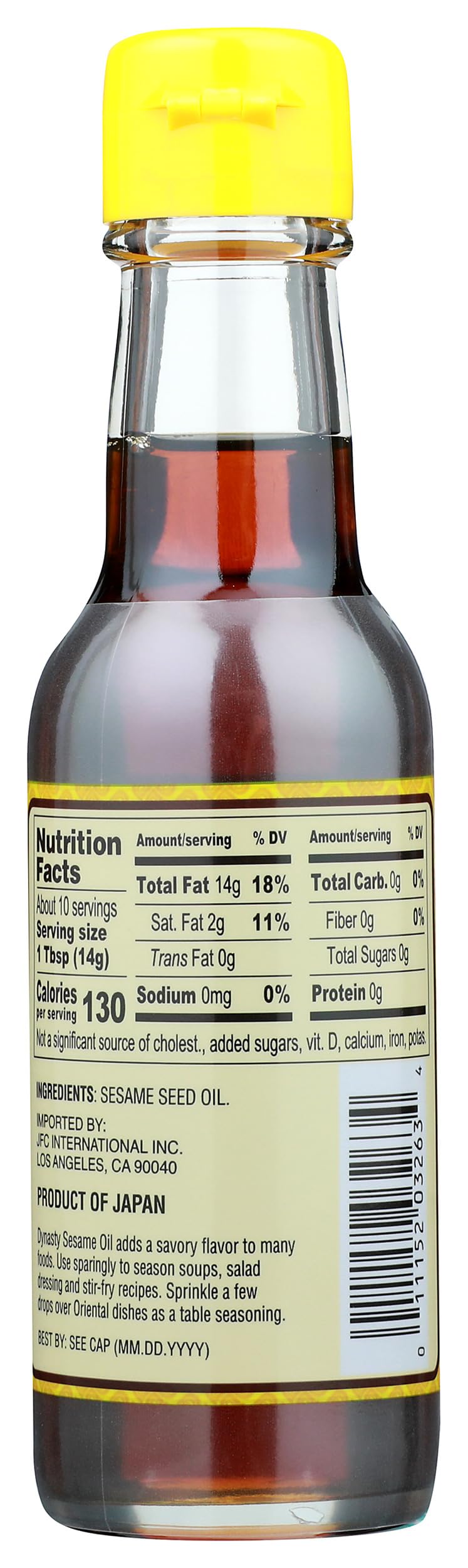 Dynasty Sesame Oil, 5 oz