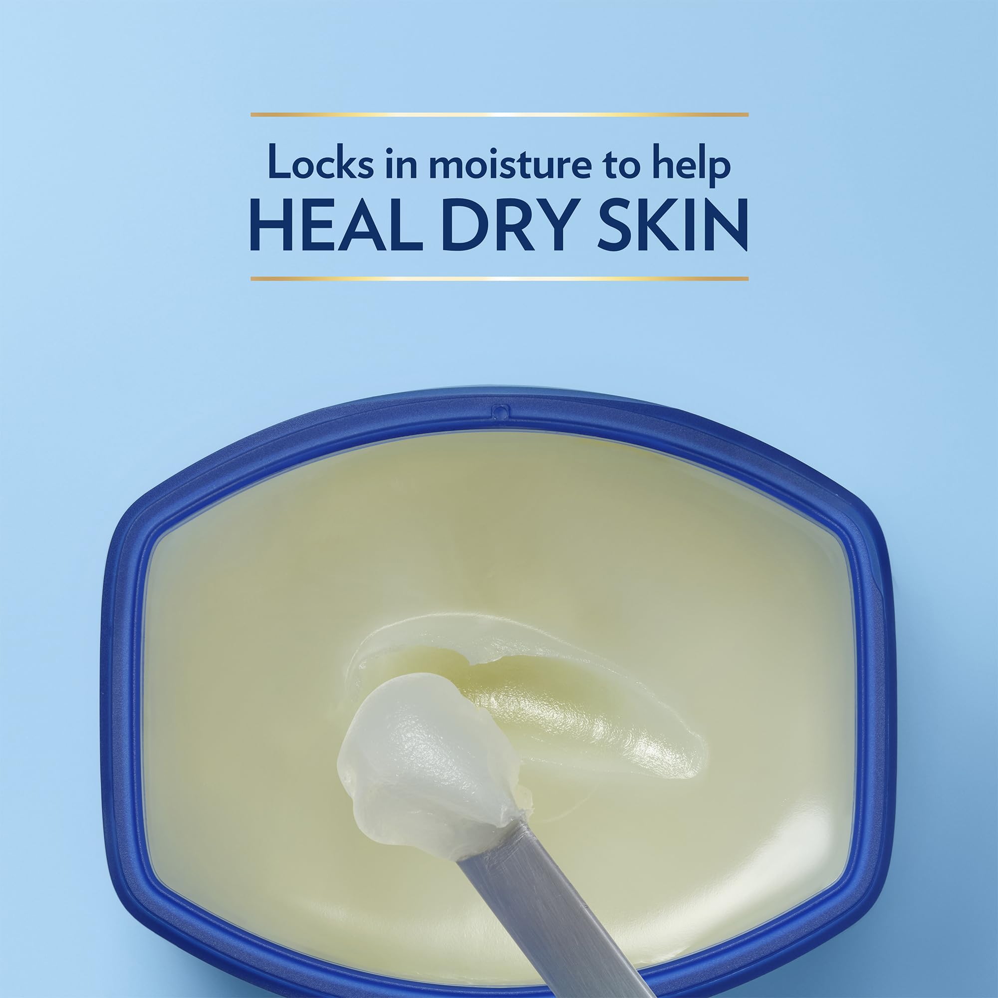 Vaseline Original Healing Jelly, Skin Protectant with 100% White Petrolatum + Lip Therapy for Soft, Smooth Lips