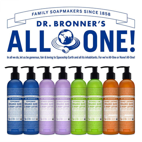 Dr. Bronner's Organic Lotion (Lavender Coconut, 8 Ounce) - Organic Moisturizer for Hands, Face & Body- Vegan, Non-GMO