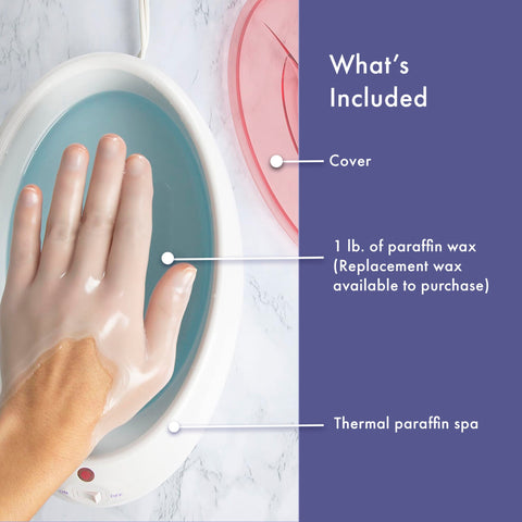 True Glow by Conair Paraffin Wax Machine for Hand and Feet - Paraffin Bath for Hands - Includes 1lb. Moisturizing Paraffin Wax - Pink