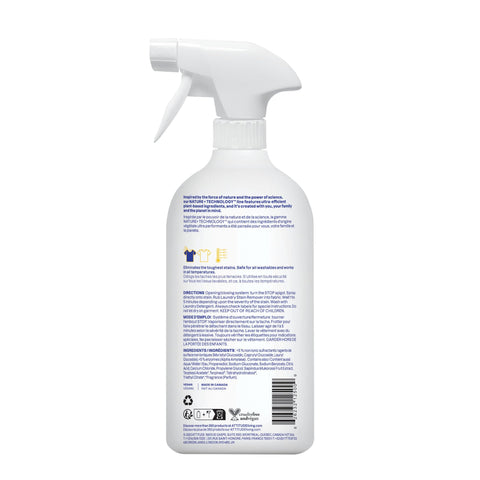 ATTITUDE Stain Remover Spray for Laundry, Removes Odors & Stains, Plant-Based & Vegan, Citrus Zest Scent, 27.1 Fl Oz
