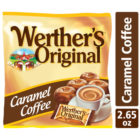 Werther's Original Hard Caramel Coffee Candy, 2.65 Oz Bags (Pack of 12)