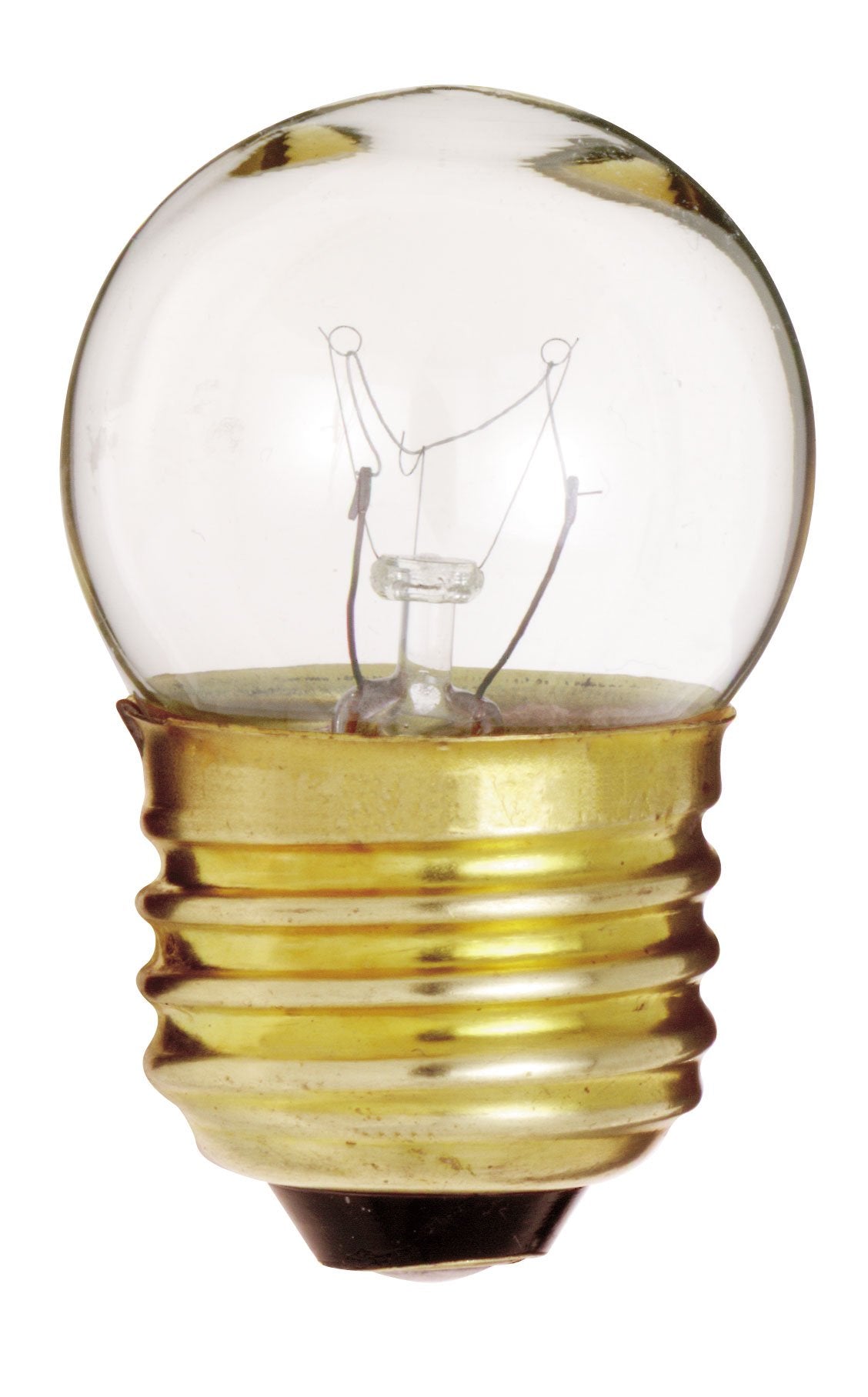 Satco S3795 120V 1/Card Medium Base 7.5-Watt S11 Incandescent Lamp, Gloss White