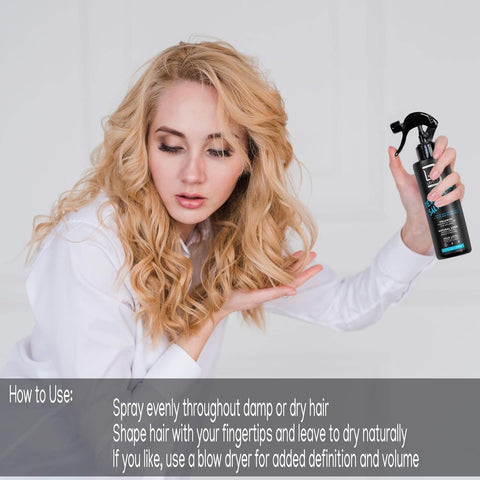 L3 Level 3 Sea Salt Texturizing Spray - Creates Beachy Waves and Texture - Light Hold - Casual Hair Finish (8.45 Fl Oz)