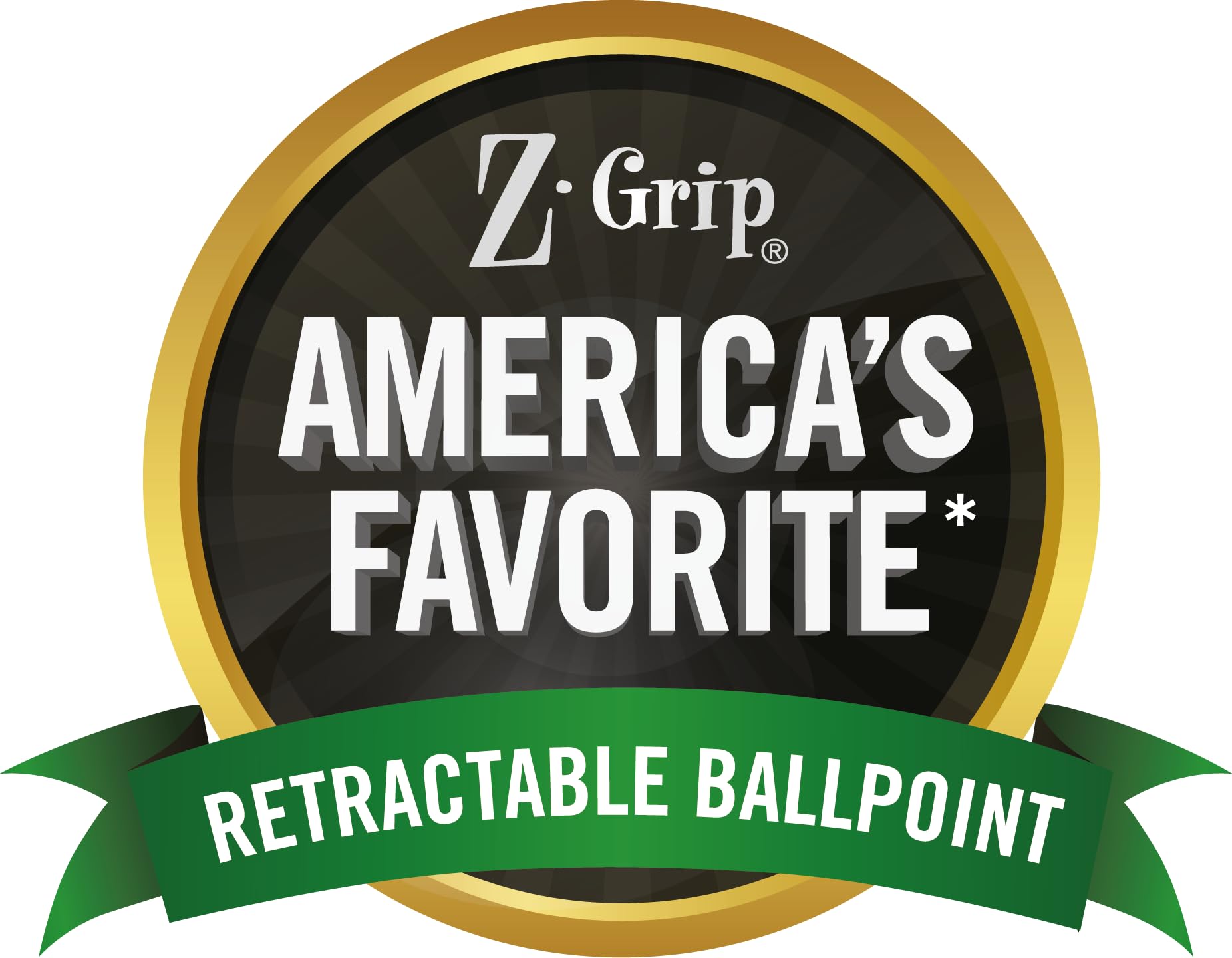 Zebra Pen Z-Grip Retractable Ballpoint Pen, Smooth-Flowing Ink, Fine Point, 0.7mm, School & Office Supplies, Ideal for Note-Taking, Journal and Planner Use, Black Ink, 30-Pack (25130)