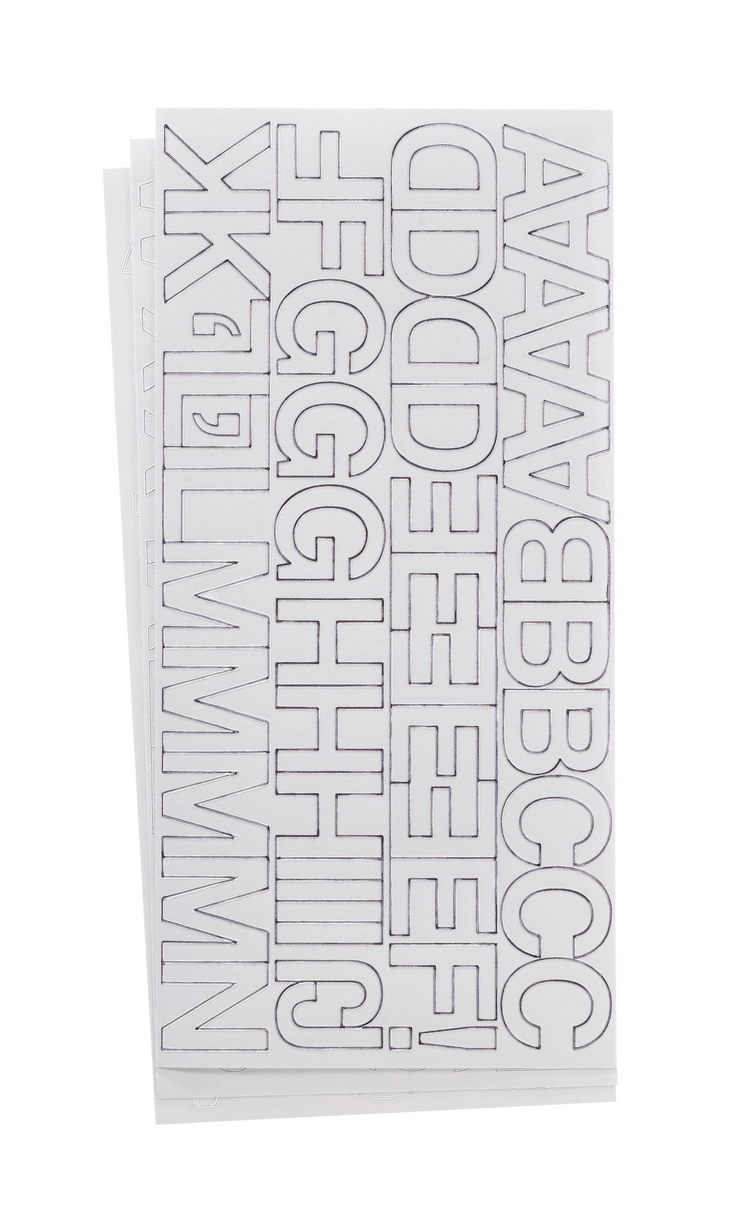 Westcott LetterCraft Permanent Vinyl Lettering Helvetica 1-Inch, White (15861), single