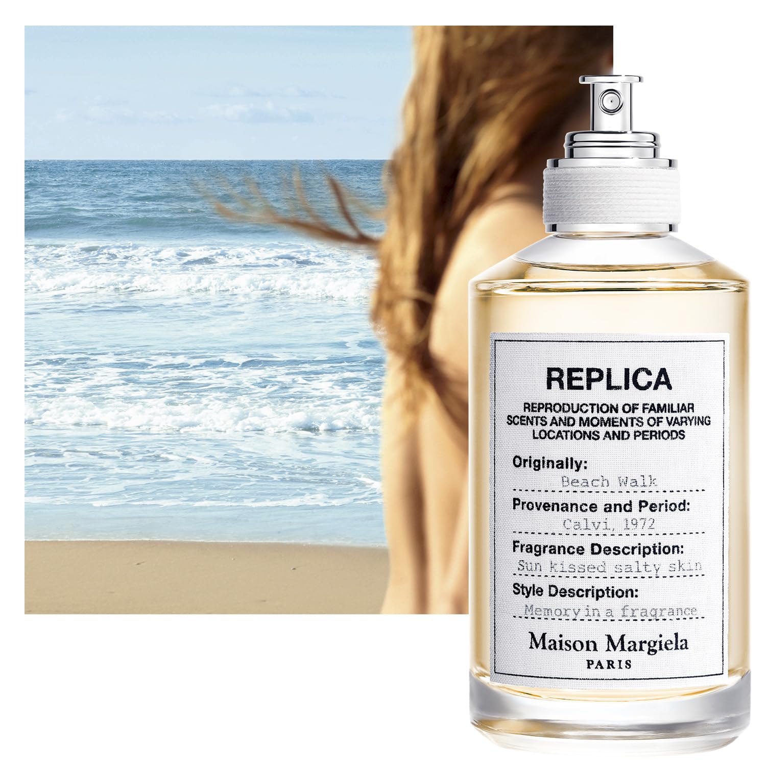 Maison Margiela - Replica - Beachwalk Eau de Toilette - Fresh Fragrance - With Bergamot, Ylang Ylang & Coconut - 3.4 Fl Oz