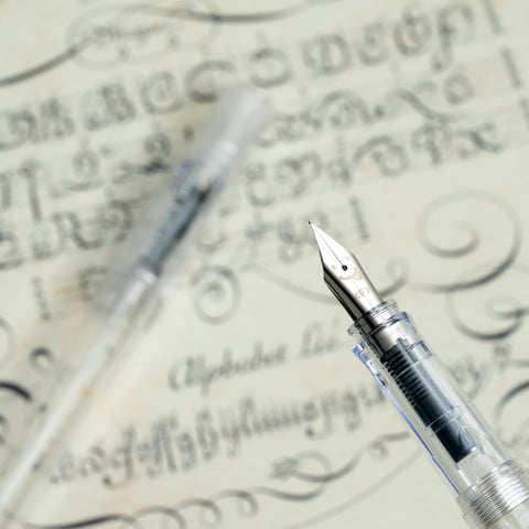 Pilot Kakuno Fountain Pen, Clear Barrel, Medium Nib, 0.5mm, Pilot Kakuno Fountain Pen Extra Fine