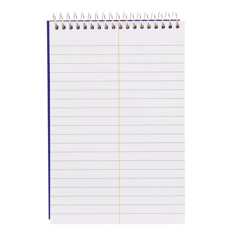 Blueline high-capacity steno pad, medium/college rule, blue cover, 180 white 6 x 9 sheets