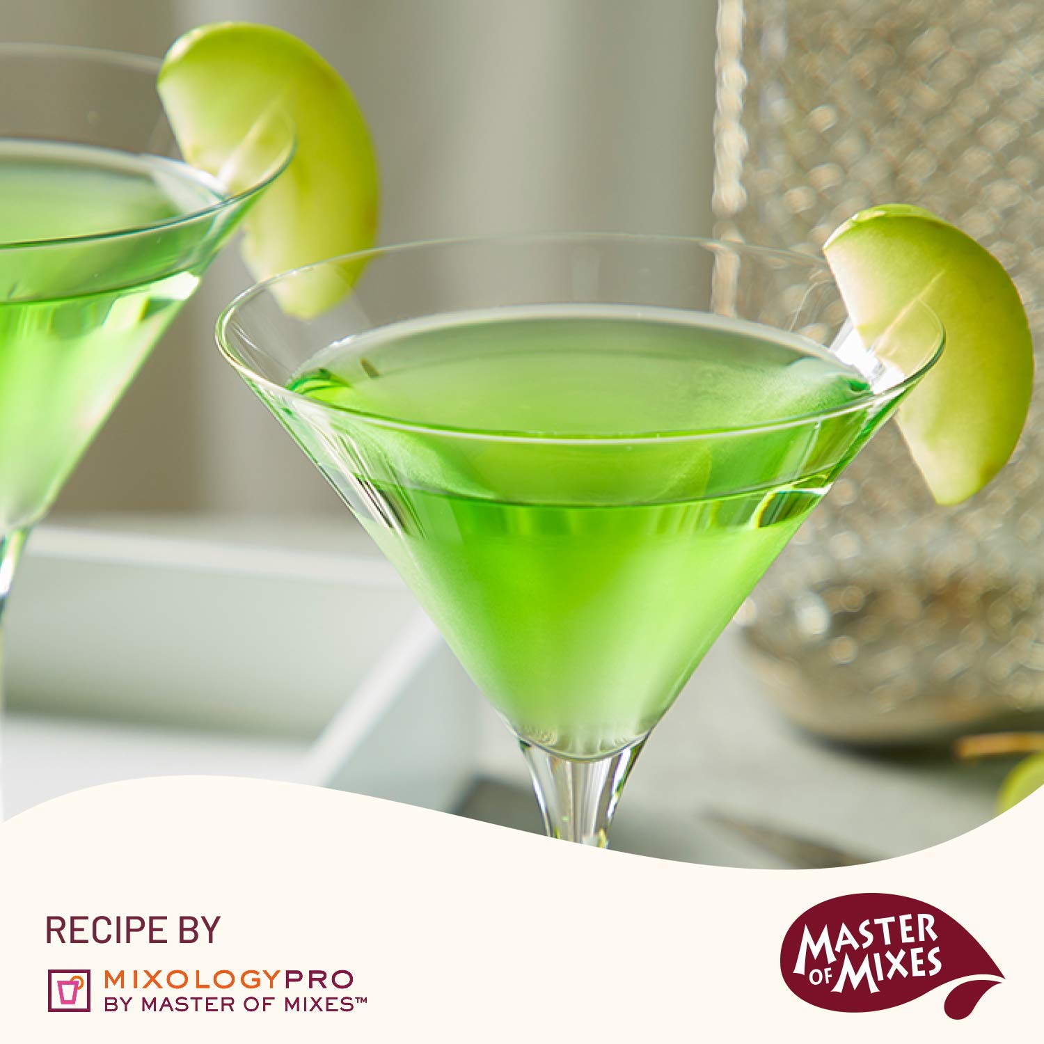 Master of Mixes Sour Apple Martini Drink Mix, Ready to Use, 1 Liter Bottle (33.8 Fl Oz), Pack of 3