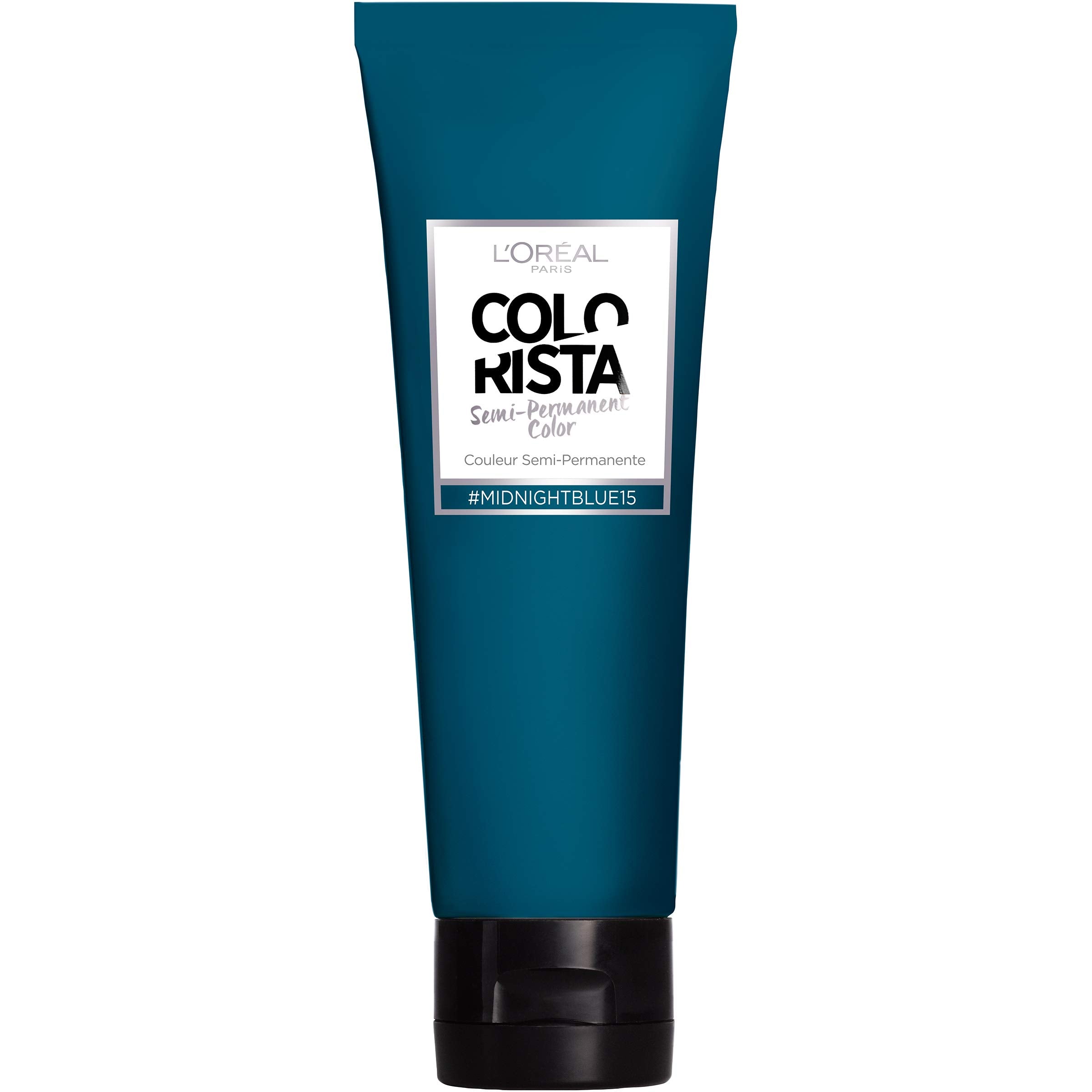 L’Oréal Paris Colorista Semi-Permanent Hair Color for Brunette Hair, Midnight blue