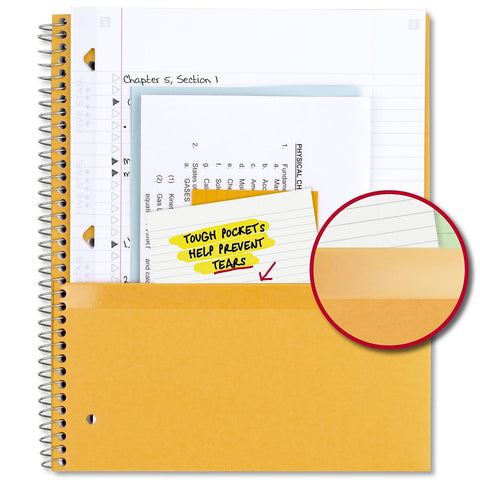 Five Star Spiral Notebook, 5 Subject, College Ruled Paper, 200 Sheets, 11" x 8-1/2", Color Selected For You, 1 Count (06112)