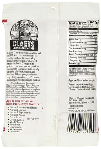 Claey's Natural Anise Drops -6oz