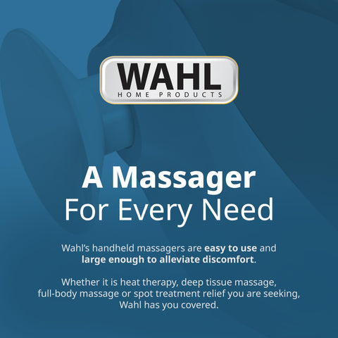 Wahl Soothing Vibration Corded Massager with 4 Attachment Heads, 2 Speed Massage Tool for Pressure & Pain Relief on The Face, Neck and Head, FSA Eligible, Model 4120-600